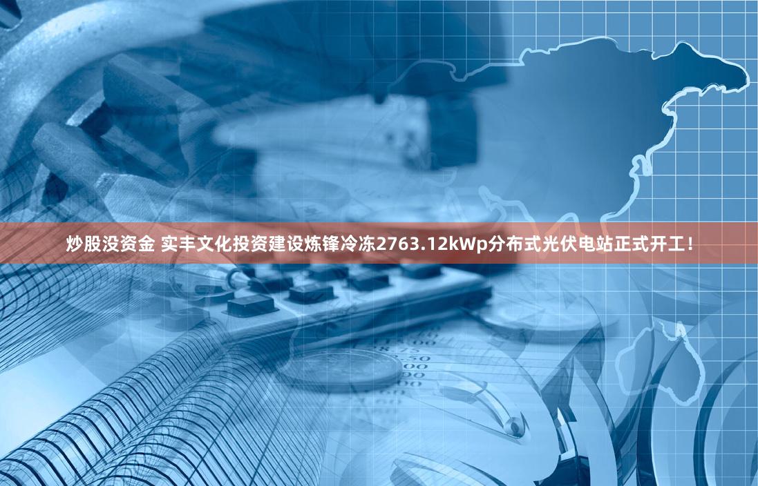 炒股没资金 实丰文化投资建设炼锋冷冻2763.12kWp分布式光伏电站正式开工！